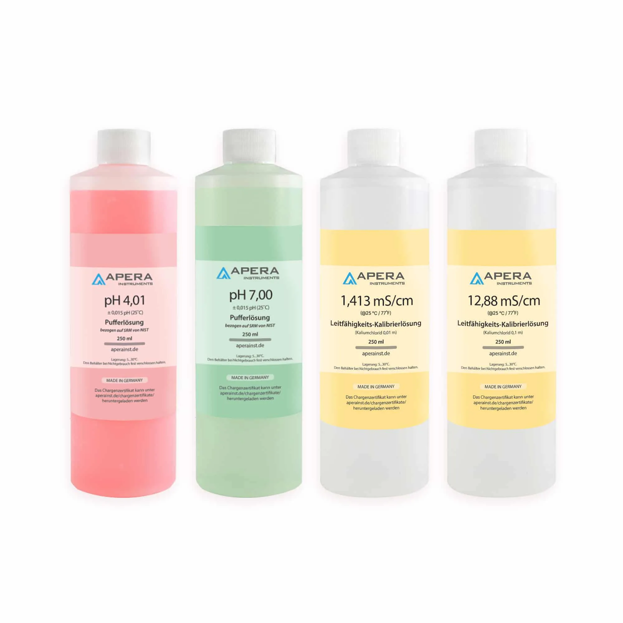 pH/EC Calibration Solution Kit (pH 7.00, 4.00, 1413 µS, 12.88 mS)